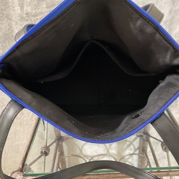 Vintage Elvis Presley Purse shoulder tote nylon? Blue Rhinestones embellished. - Picture 8 of 11